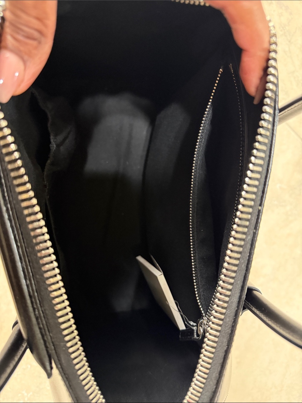 Givenchy Black Leather Satchel with Detachable Strap - Picture 7 of 11